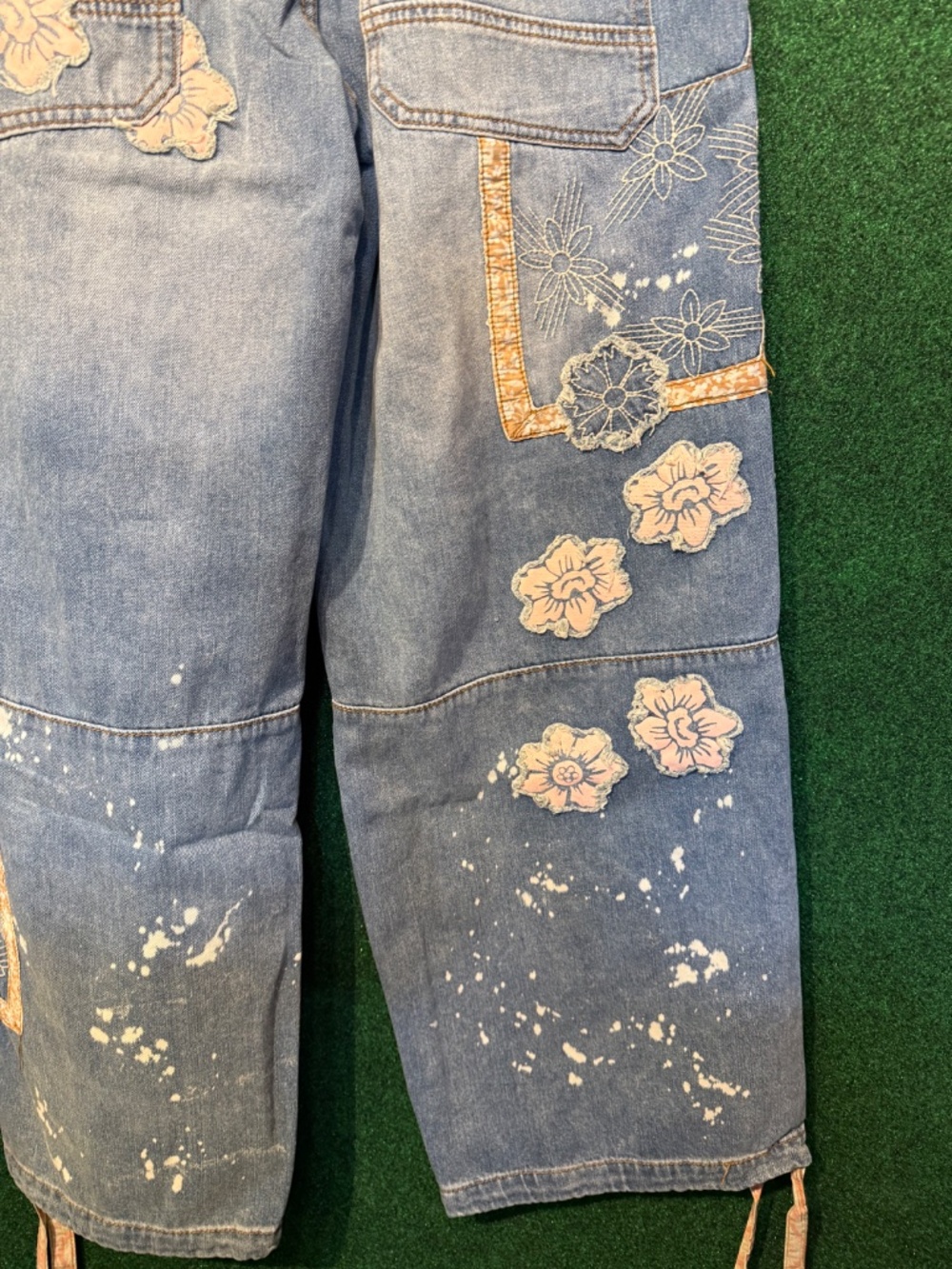 1039 New Oli&Hali Dream Vintage Bloom Patchwork Jeans - Picture 12 of 12